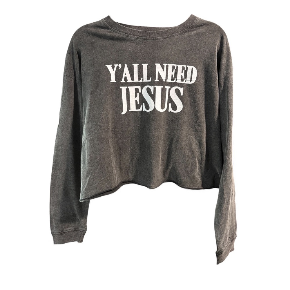 Zutter‎ Gray Graphic Long Sleeve Shirt